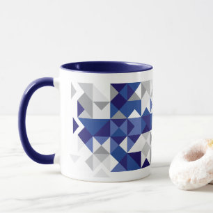 Abstrakte Finnland-Flagge, finnische Farben Tasse