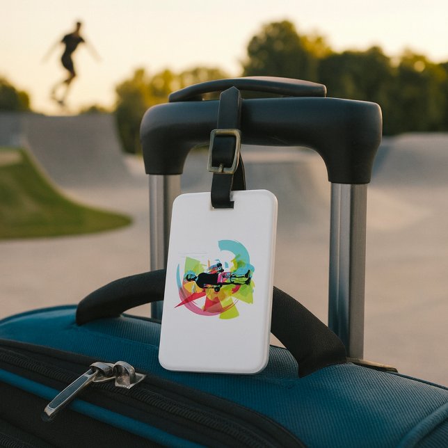 Abstrakte Fitness Kunst der Menschheit Gepäckanhänger (Von Creator hochgeladen)