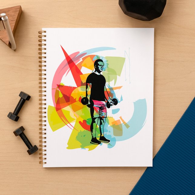 Abstrakte Fitness Kunst der Menschheit Planer (Von Creator hochgeladen)