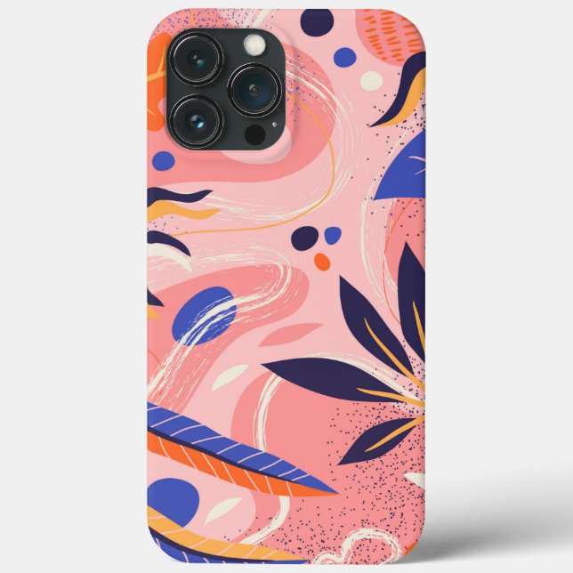 abstrakte flache Blüte Case-Mate iPhone Hülle (Rückseite)
