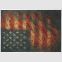 Abstrakte Flag-Dekoupage von Worldof Glory Seidenpapier
