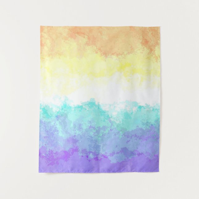 Abstrakte Flagge für Genderfaun Wandteppich (Vorderseite)