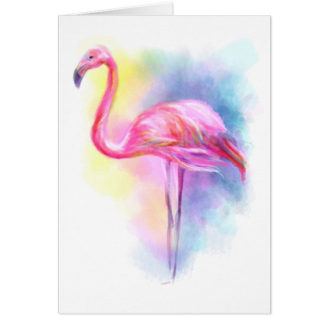 Abstrakte Flamingo-Rosa-Abbildung (Vorne)