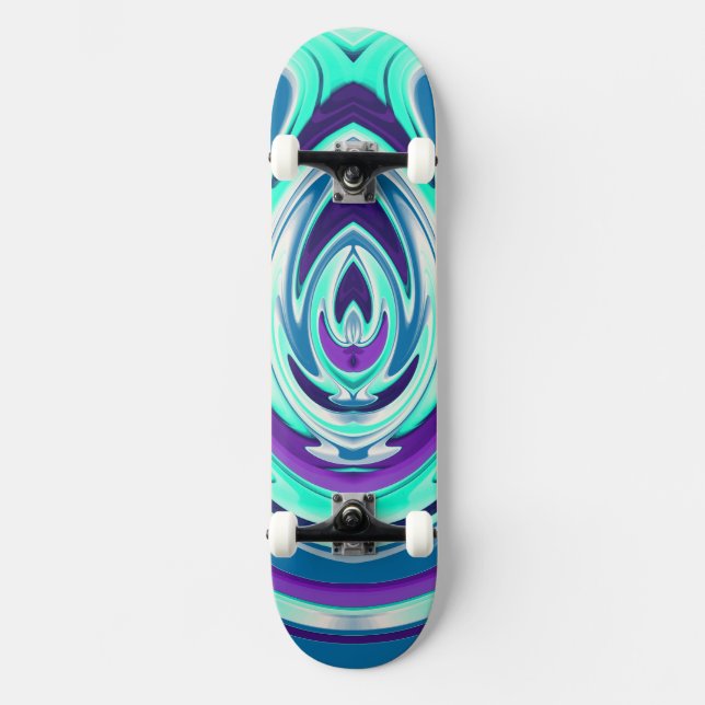 Abstrakte Flamme 30 Skateboard (Vorderseite)