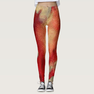 Abstrakte Flammen-Leggings Leggings