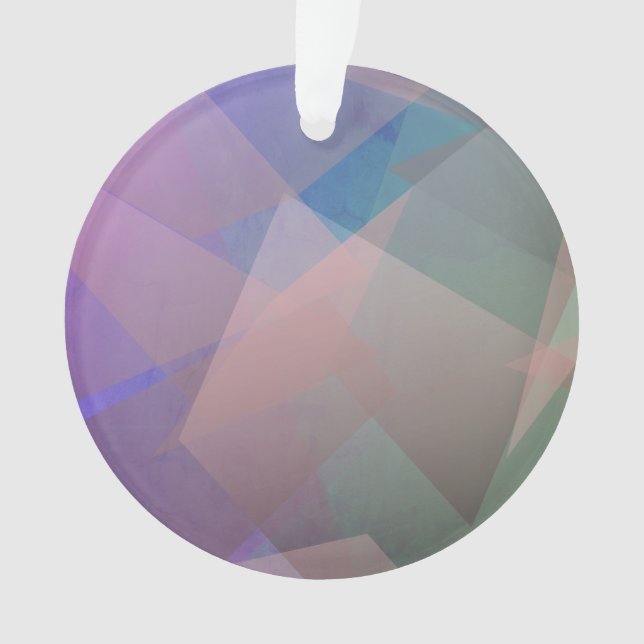 Abstrakte Fliegende Partikel | Geometrische Formen Ornament (Vorderseite)