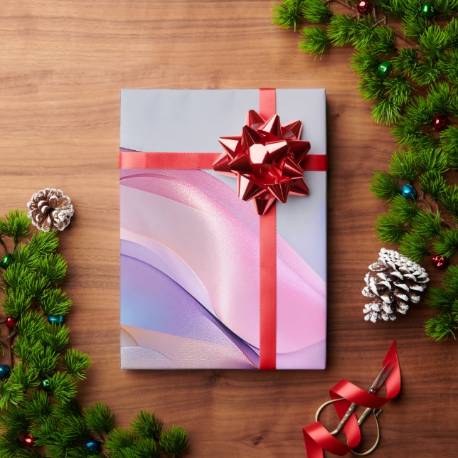 Abstrakte Fließmenge an Pastell Geschenkpapier (Feiertagsgeschenk)