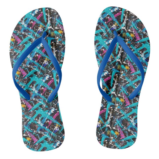 Abstrakte Flip Flops (Fußbett)