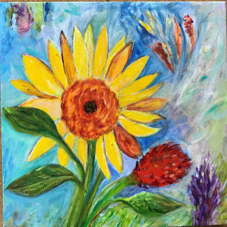 Abstrakte floral Baby Bodysuit Baby Strampler