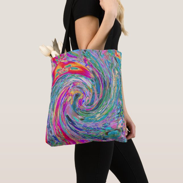 Abstrakte floral Psychedelische Regenbogenwellen (Von Nahem)
