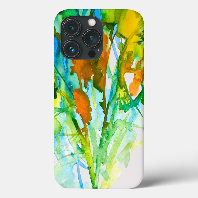 Abstrakte florale Aquarellkunst Case-Mate iPhone Hülle (Rückseite)