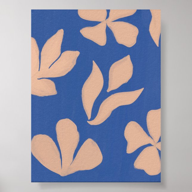 Abstrakte florale Illustrationswandkunst Poster (Vorne)