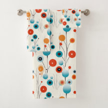 Abstrakte florale Moderne botanische Retro-Blume