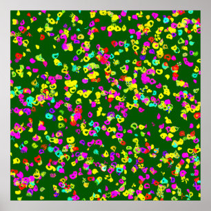 Abstrakte florale Wandmalereien Muster Tapete Poster