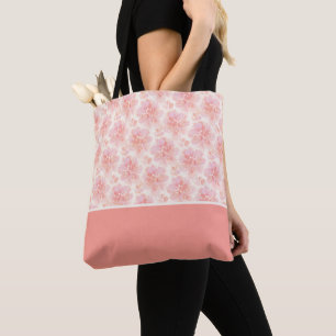 Abstrakte florale Wasserfarbe Pfirsich-Rosa-Farbbl