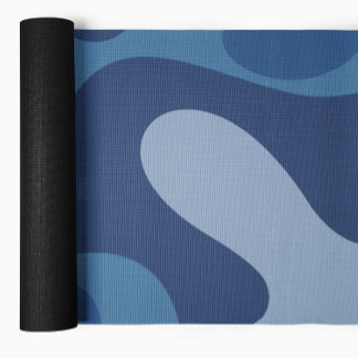 Abstrakte Fluid Shapes Blue Yoga Mat Yogamatte