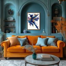 Abstrakte Fluid-Tinte Skater – Dynamische Bewegung