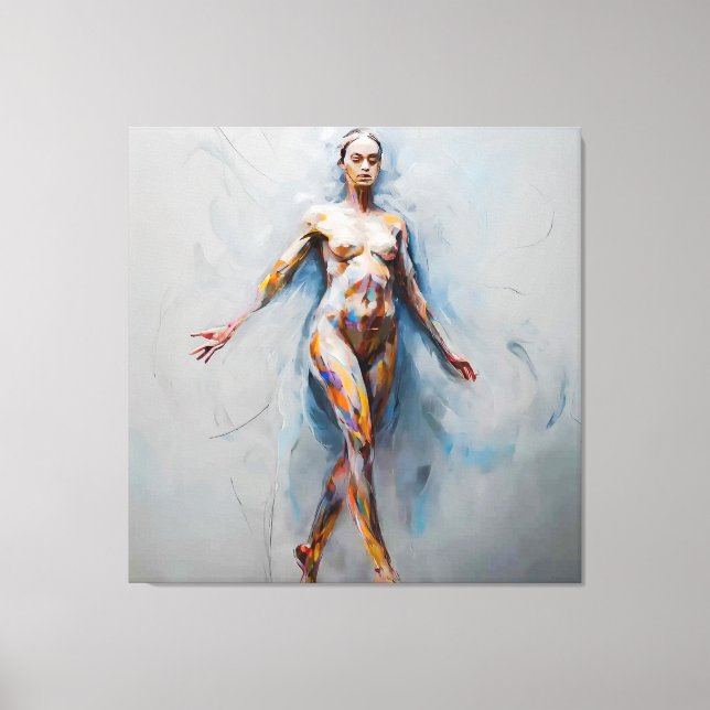 Abstrakte Fluidität Leinwanddruck (Vorderseite)