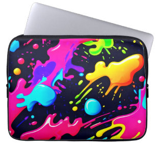 Abstrakte Flüssigfarben-Explosion-Kunst Laptopschutzhülle