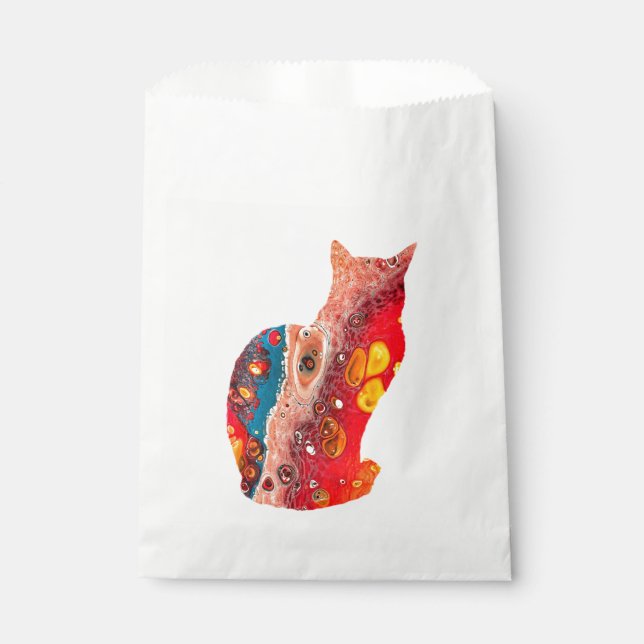 Abstrakte Flüssigkeitskunst Geschenktütchen (Vorderseite)