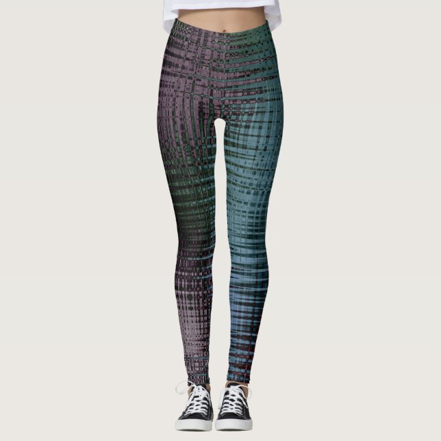Abstrakte Flüssigtextur Eisglas Kristall gefroren  Leggings (Vorderseite)