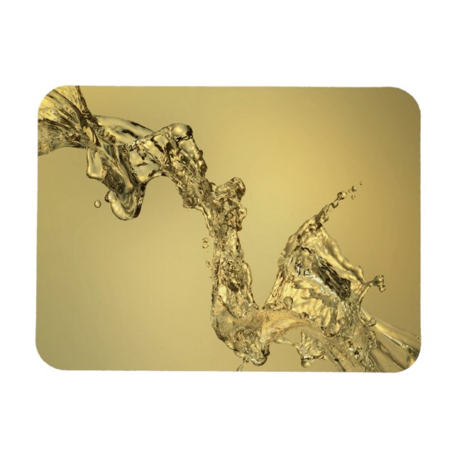 Abstrakte Form, die durch das Abtropfen von Wasser Magnet (Horizontal)