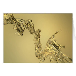 Abstrakte Form gebildet durch das Spritzen des