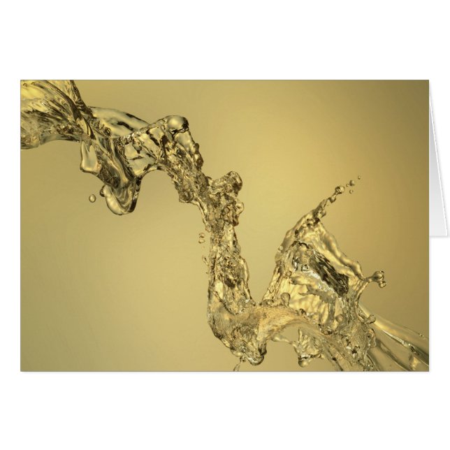 Abstrakte Form gebildet durch das Spritzen des (Vorderseite (Horizontal))