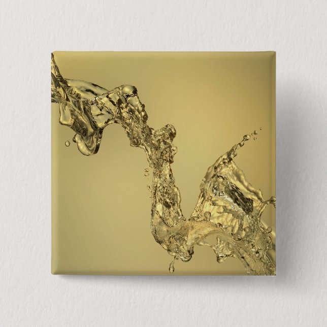 Abstrakte Form gebildet durch das Spritzen des Button (Vorderseite)