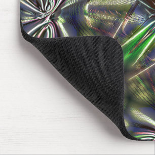 Abstrakte Form in gepunkteten Linien unter grün ge Mousepad
