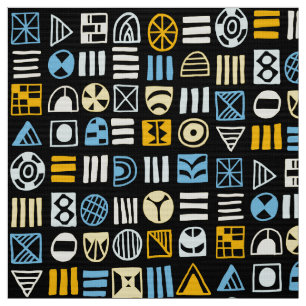 Abstrakte Formen 060617 Muster - Farben 02 Stoff