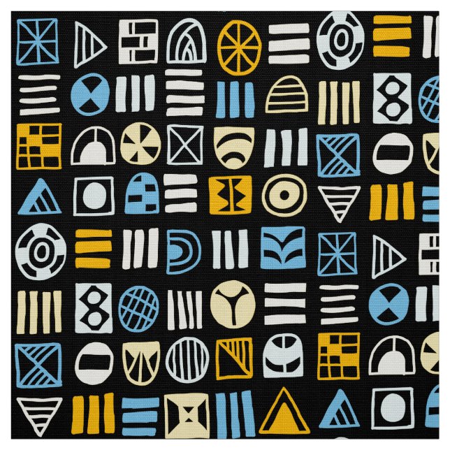 Abstrakte Formen 060617 Muster - Farben 02 Stoff (Muster)