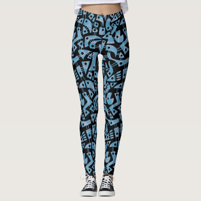 Abstrakte Formen 180318 - Schwimmbad Leggings (Vorderseite)