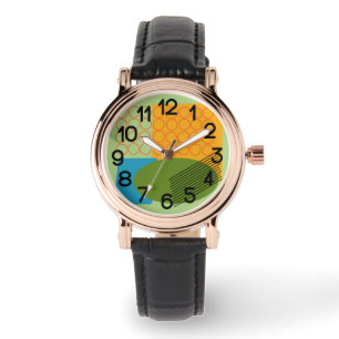 Abstrakte Formen Armbanduhr