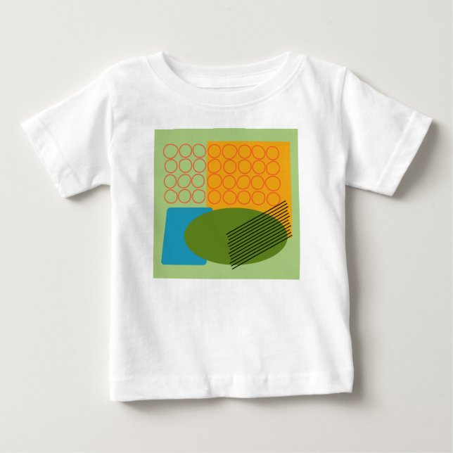 Abstrakte Formen Baby T-shirt (Vorderseite)