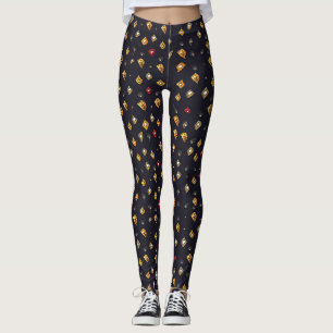Abstrakte Formen dunkles Muster Leggings