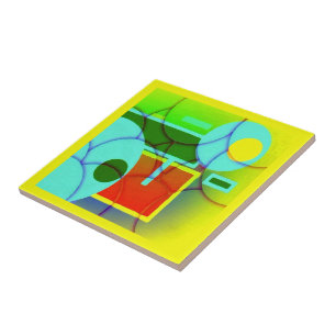 Abstrakte Formen Fliese