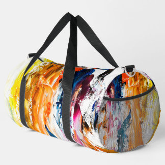 Abstrakte Formen, geboren aus der lebendigen Palet Duffle Bag