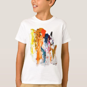 Abstrakte Formen, geboren aus der lebendigen Palet T-Shirt