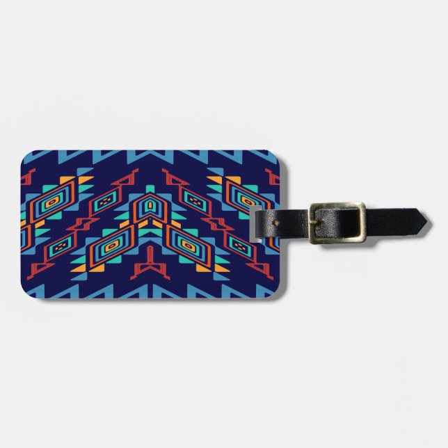 Abstrakte Formen Gepäckanhänger (Vorderseite horizontal)