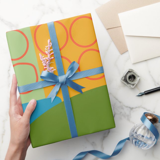 Abstrakte Formen Geschenkpapier (Schenken)