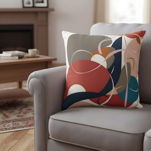 Abstrakte Formen in Bohemischen Farben Kissen (Von Creator hochgeladen)