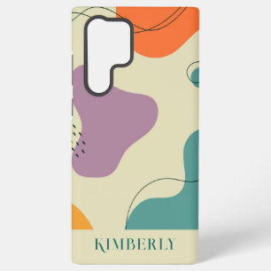Abstrakte Formen in Pastellfarben moderner Hinterg Samsung Galaxy Hülle