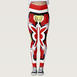 Abstrakte Formen, japanischer Stil Leggings