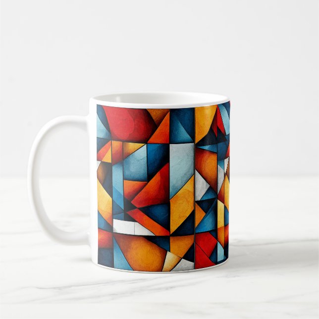 Abstrakte Formen Kaffeetasse (Links)