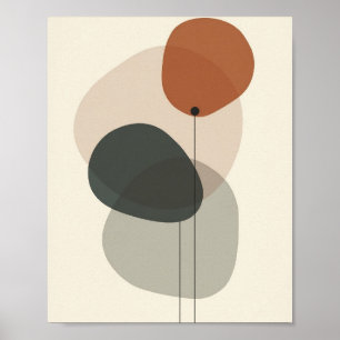 Abstrakte Formen Kunst Poster