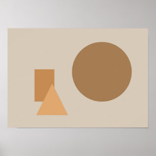 Abstrakte Formen Kunst Poster