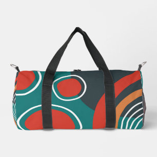 Abstrakte Formen Kunst Regenbogen- und Sonnenschut Duffle Bag
