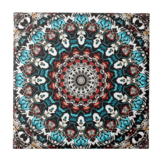 Abstrakte Formen Mandala Fliese