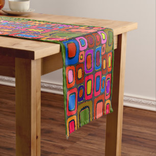 Abstrakte Formen, Matisse Style, Text hinzufügen, Mittelgroßer Tischläufer